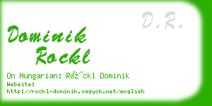 dominik rockl business card